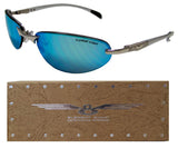 E8  Metal Wire Frame Sunglasses Semi-Rimless