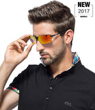 Men's Ultralight Al Mg Frame Driving Polarized Rectangular Sunglasses Al-Mg Metal Frame Ultra Light