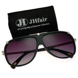 Large Retro Aviator Fashion Mens Brand Designer Sunglasses for Men