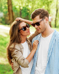 Wood Sunglasses Polarized for Men and Women - Bamboo Wooden Wayfarer Style