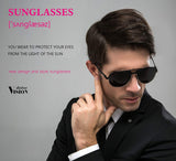 Polarized Sunglasses For Men Women Aviator-Retro Oversized UV Driving Baseball