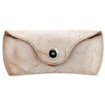 Unisex Handmade Vegetable Tanned Leather Hard Eyeglass Case Sunglasses Holder
