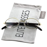 Elite WOOD Art Clear Lens Eyeglasses Unisex Vintage Fashion Oval Frame Glasses