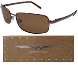 E8  Metal Wire Frame Polarized Sunglasses