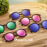 Retro Round Polarized Sunglasses for Women Men New Style Fashion Metal Frame pk1015