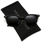 - Classic Half Frame Polarized Semi-Rimless Rimmed Sunglasses