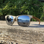 Wildwood Zebra Wood Polarized Wayfarer Sunglasses for Men and Women