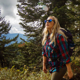 Shiner Bamboo Wood Sunglasses - UV400 Polarized Lenses, Wayfarer Style